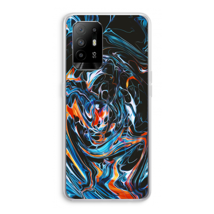 Black Unicorn: Oppo A94 5G Transparant Hoesje