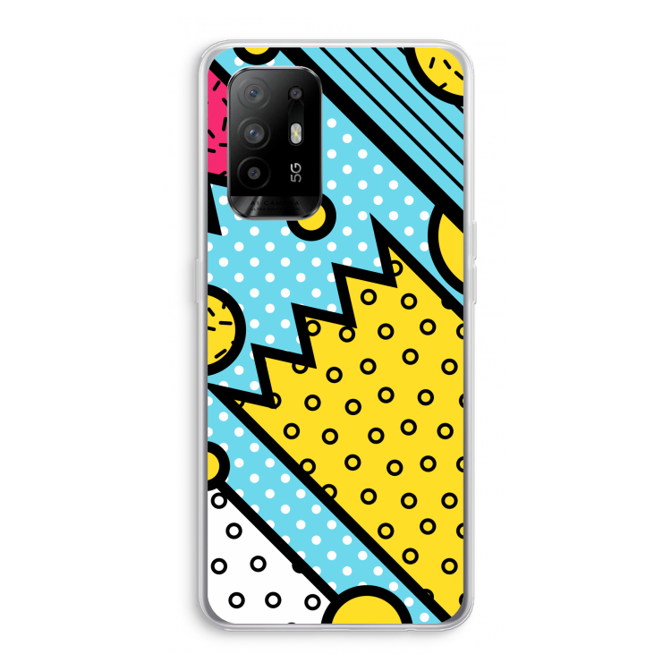 Pop Art #1: Oppo A94 5G Transparant Hoesje
