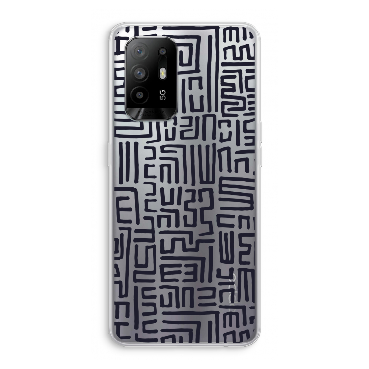 Moroccan Print: Oppo A94 5G Transparant Hoesje
