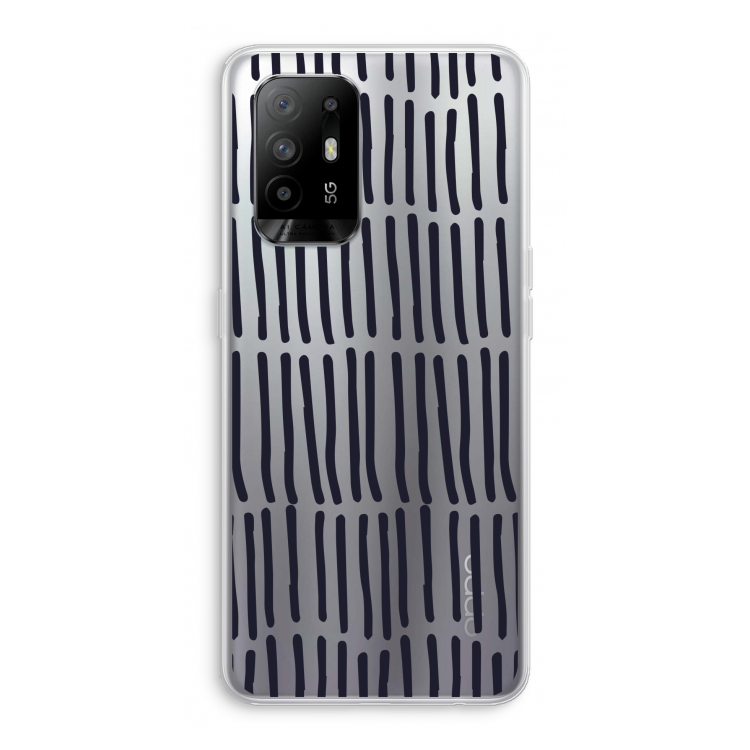 Moroccan stripes: Oppo A94 5G Transparant Hoesje