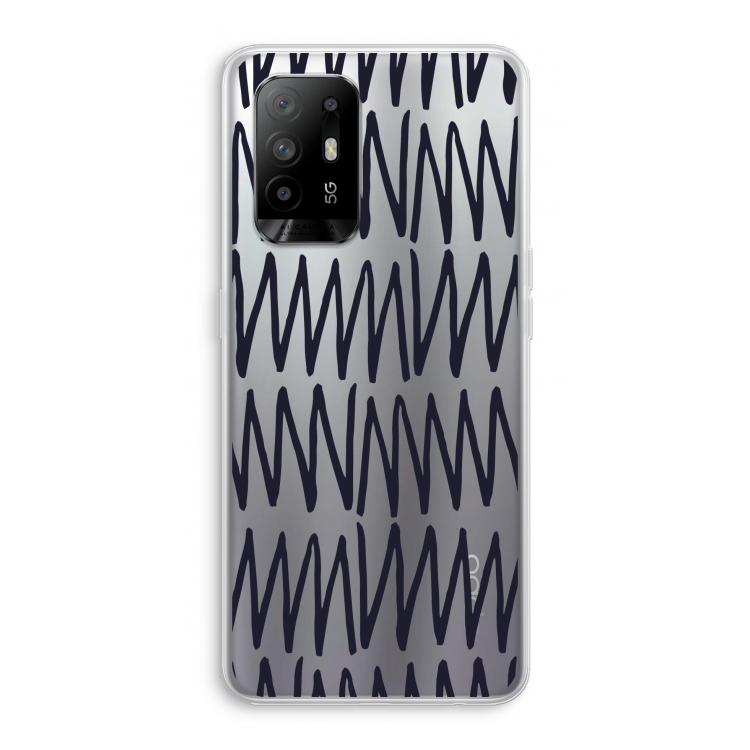 Marrakech Zigzag: Oppo A94 5G Transparant Hoesje