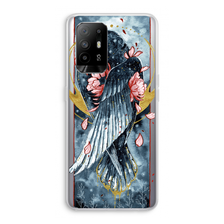 Golden Raven: Oppo A94 5G Transparant Hoesje