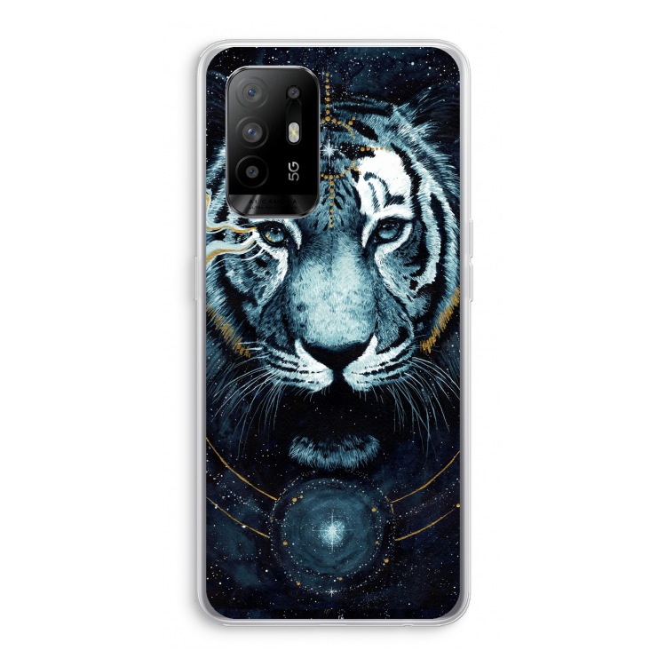 Darkness Tiger: Oppo A94 5G Transparant Hoesje
