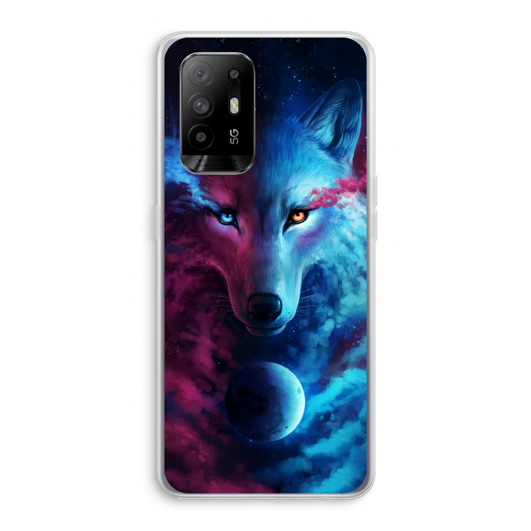 Where Light And Dark Meet: Oppo A94 5G Transparant Hoesje
