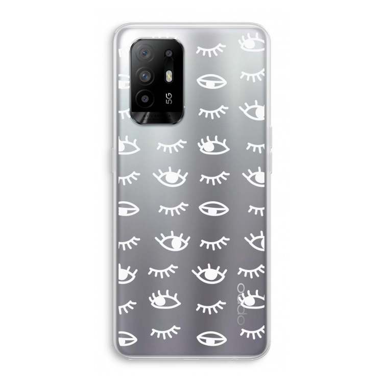 Eye pattern #3: Oppo A94 5G Transparant Hoesje