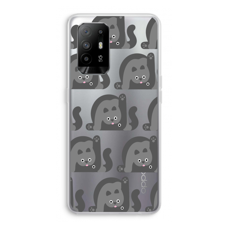 Cats: Oppo A94 5G Transparant Hoesje
