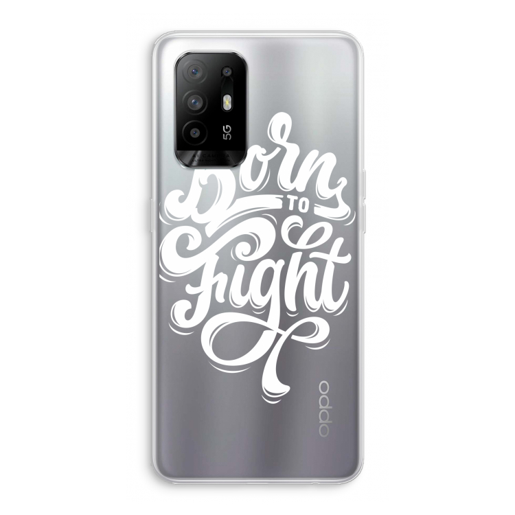 Born to Fight: Oppo A94 5G Transparant Hoesje