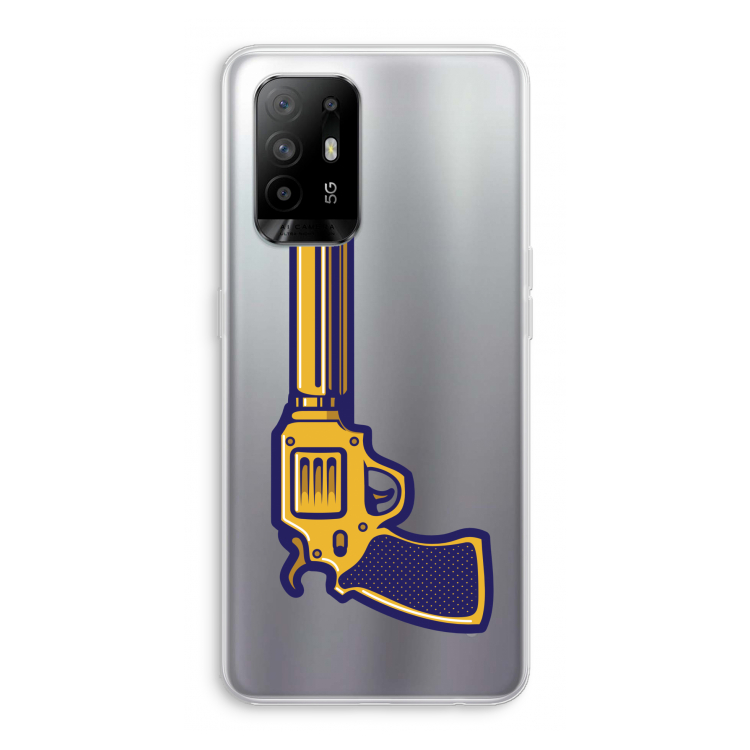 Pew Pew Pew: Oppo A94 5G Transparant Hoesje