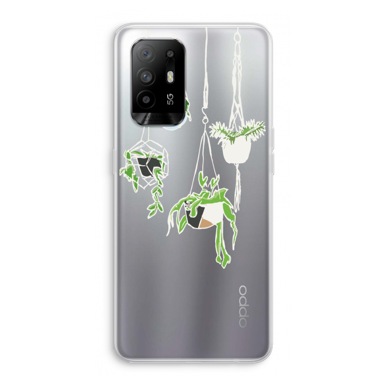 Hang In There: Oppo A94 5G Transparant Hoesje