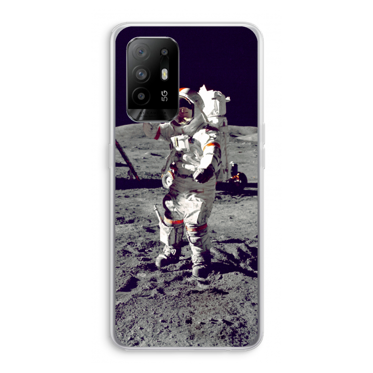 Spaceman: Oppo A94 5G Transparant Hoesje