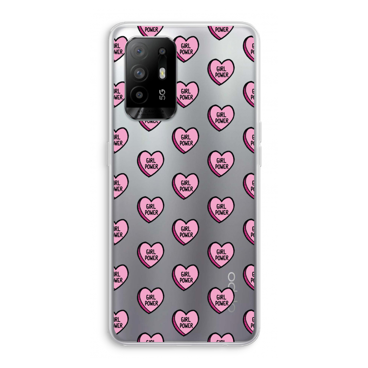 GIRL POWER: Oppo A94 5G Transparant Hoesje