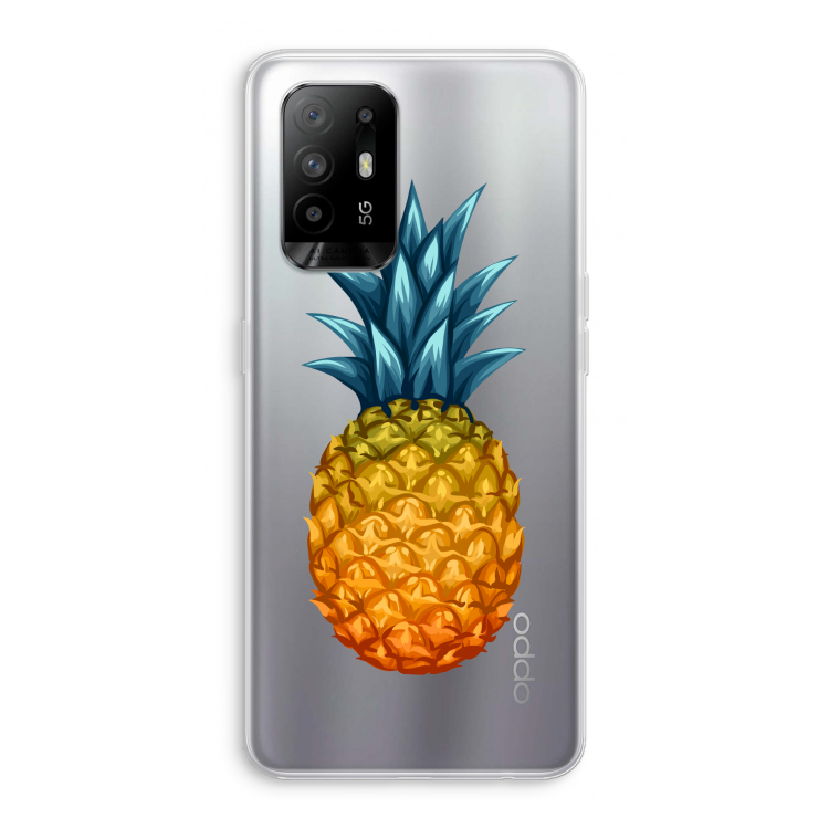 Grote ananas: Oppo A94 5G Transparant Hoesje