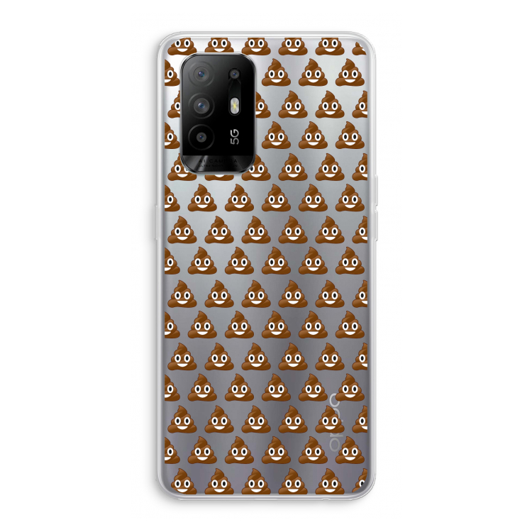 Poop emoji: Oppo A94 5G Transparant Hoesje