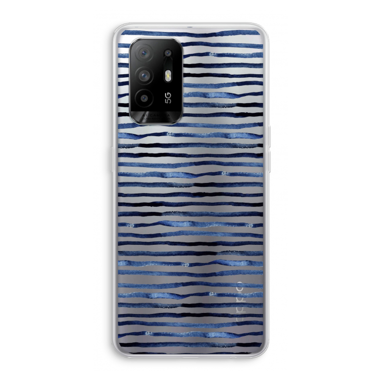 Verrassende lijnen: Oppo A94 5G Transparant Hoesje