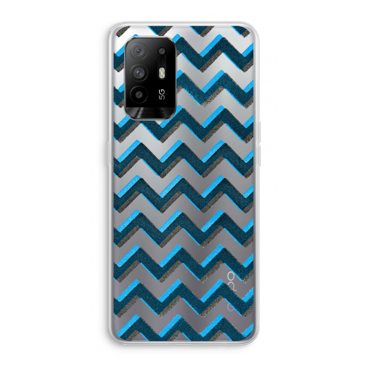 Onderbroken lijn: Oppo A94 5G Transparant Hoesje