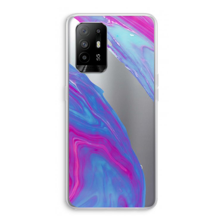 Zweverige regenboog: Oppo A94 5G Transparant Hoesje