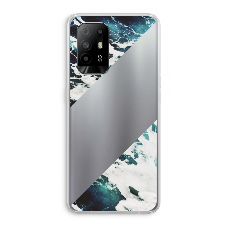 Golven: Oppo A94 5G Transparant Hoesje