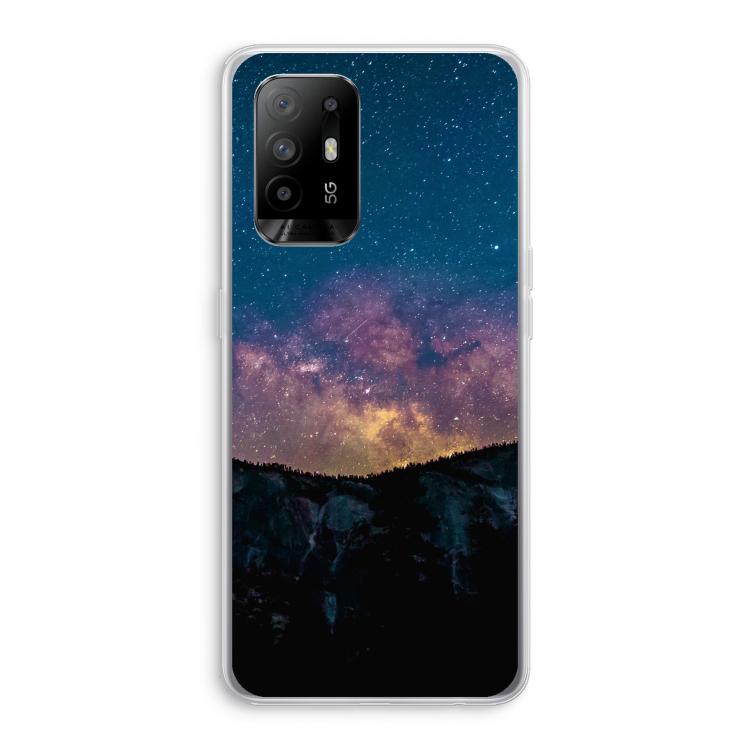 Travel to space: Oppo A94 5G Transparant Hoesje