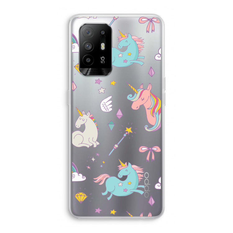 Fantasiewereld: Oppo A94 5G Transparant Hoesje