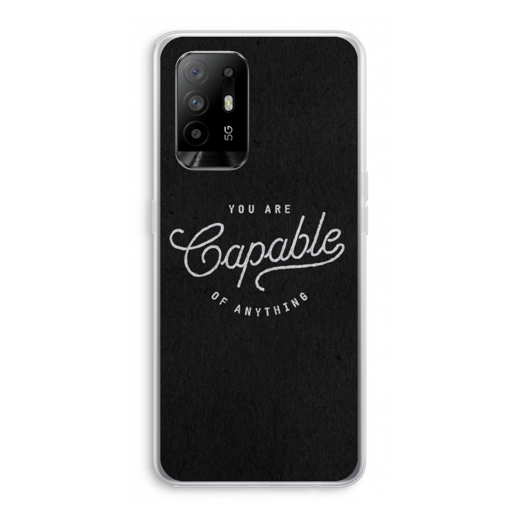 Capable: Oppo A94 5G Transparant Hoesje