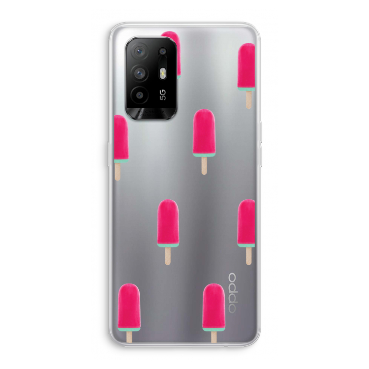 Waterijsje: Oppo A94 5G Transparant Hoesje