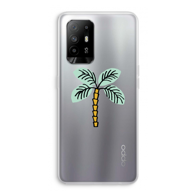 Palmboom: Oppo A94 5G Transparant Hoesje