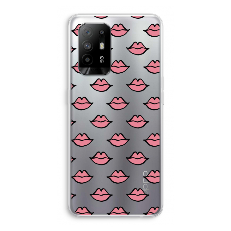 Lipjes: Oppo A94 5G Transparant Hoesje