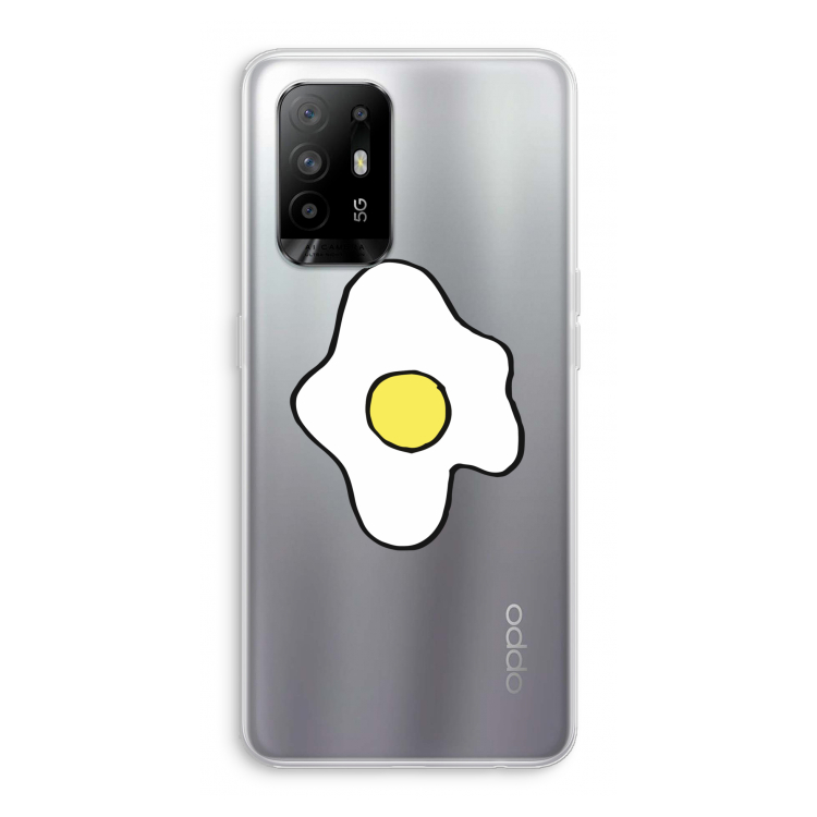 Spiegelei: Oppo A94 5G Transparant Hoesje