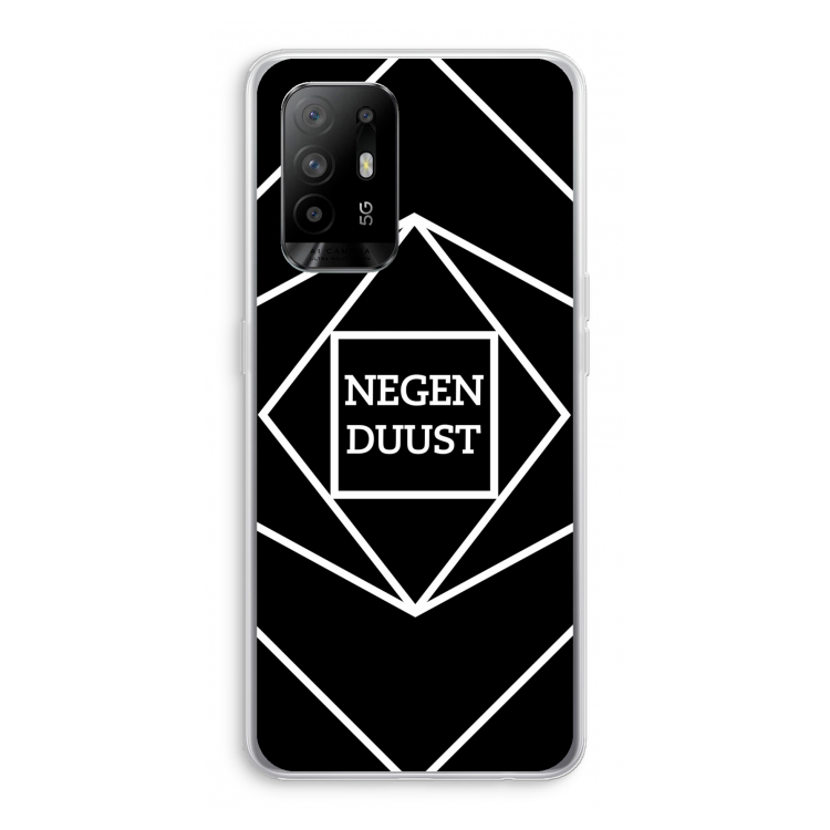 Negenduust geometrisch: Oppo A94 5G Transparant Hoesje