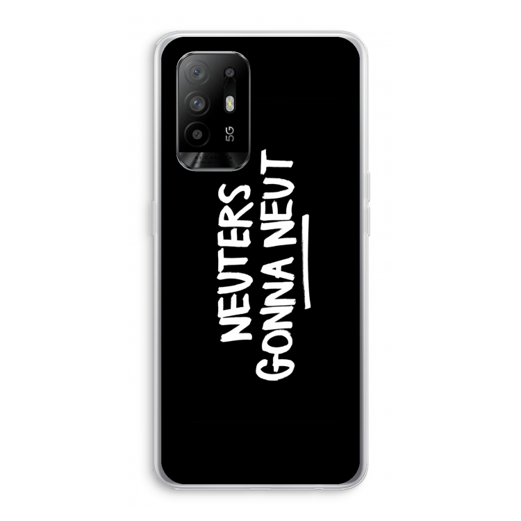 Neuters (zwart): Oppo A94 5G Transparant Hoesje