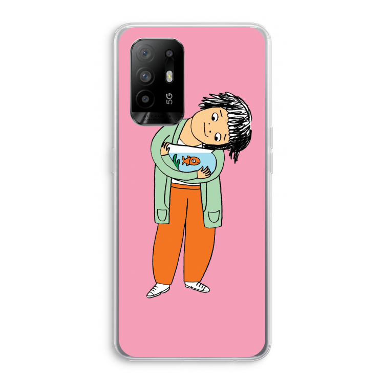 Visknuffel: Oppo A94 5G Transparant Hoesje