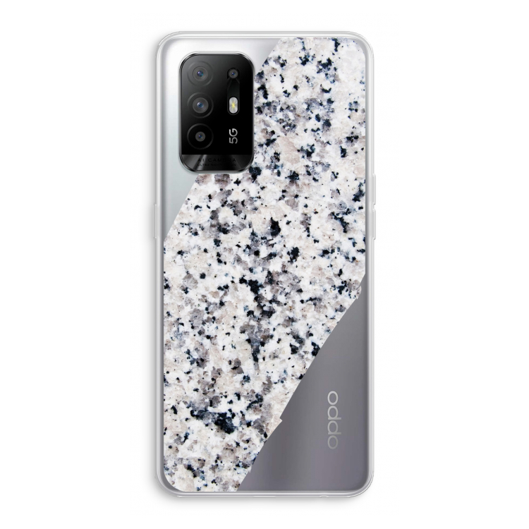 Gespikkelde marmer: Oppo A94 5G Transparant Hoesje