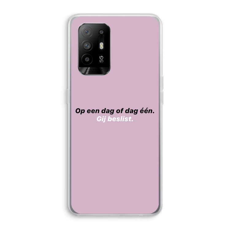 gij beslist: Oppo A94 5G Transparant Hoesje