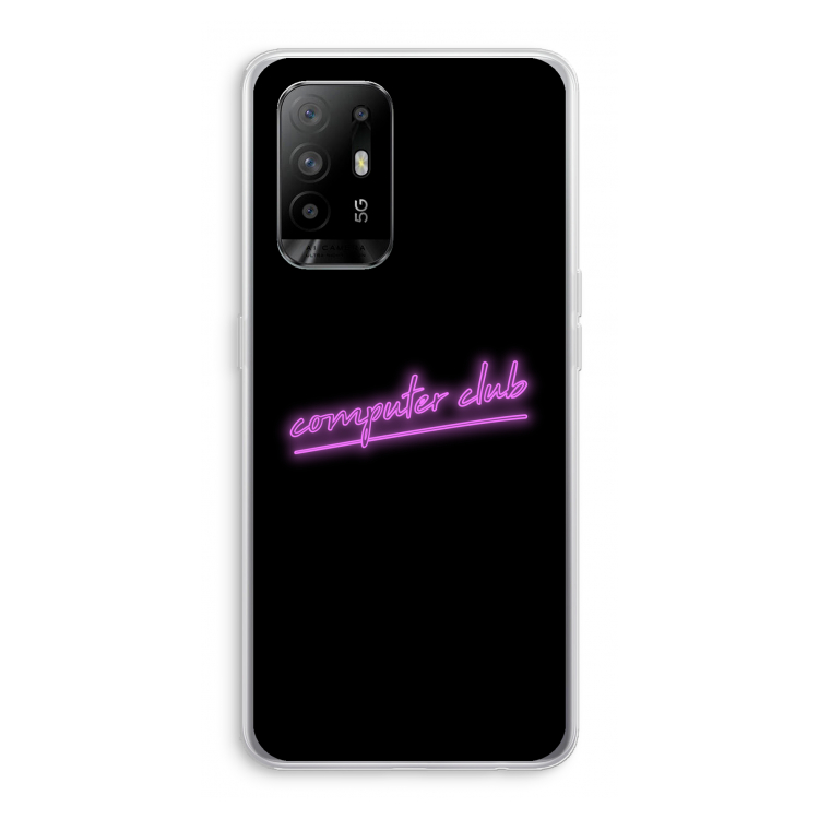 Vice Black: Oppo A94 5G Transparant Hoesje