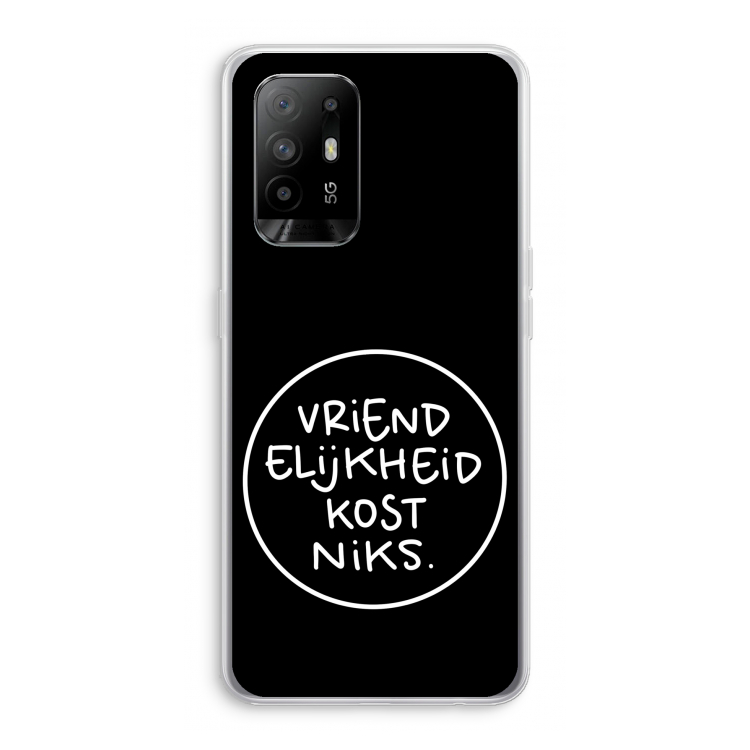 Vriendelijkheid: Oppo A94 5G Transparant Hoesje