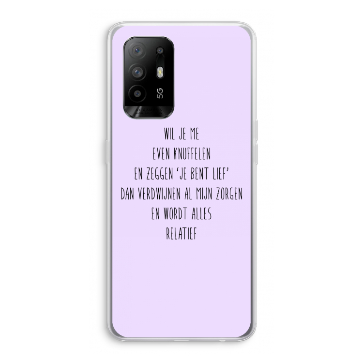 Relatief: Oppo A94 5G Transparant Hoesje