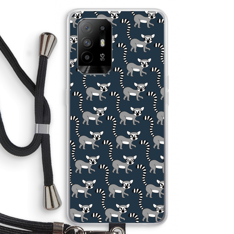 Makis: Oppo A94 5G Transparant Hoesje met koord