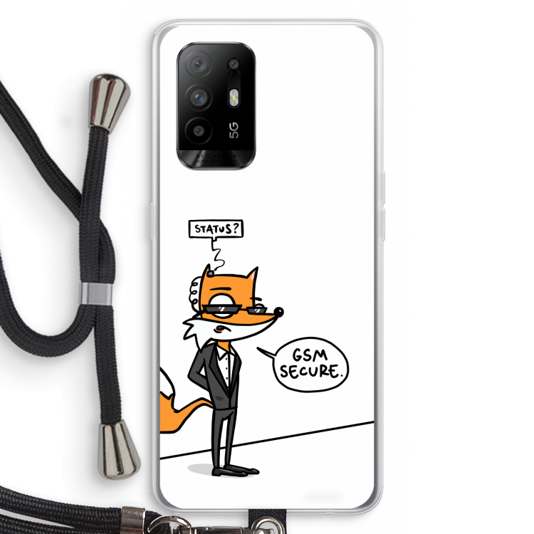 GSM secure: Oppo A94 5G Transparant Hoesje met koord