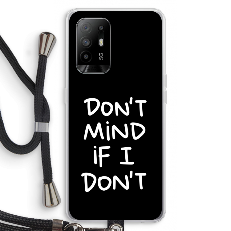 Don't Mind: Oppo A94 5G Transparant Hoesje met koord