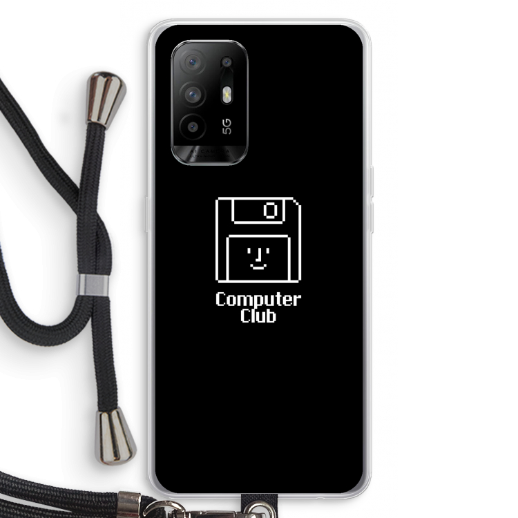 Hello: Oppo A94 5G Transparant Hoesje met koord