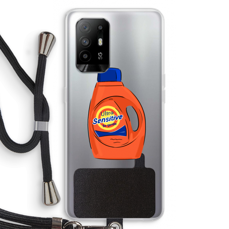 Ultra Sensitive: Oppo A94 5G Transparant Hoesje met koord
