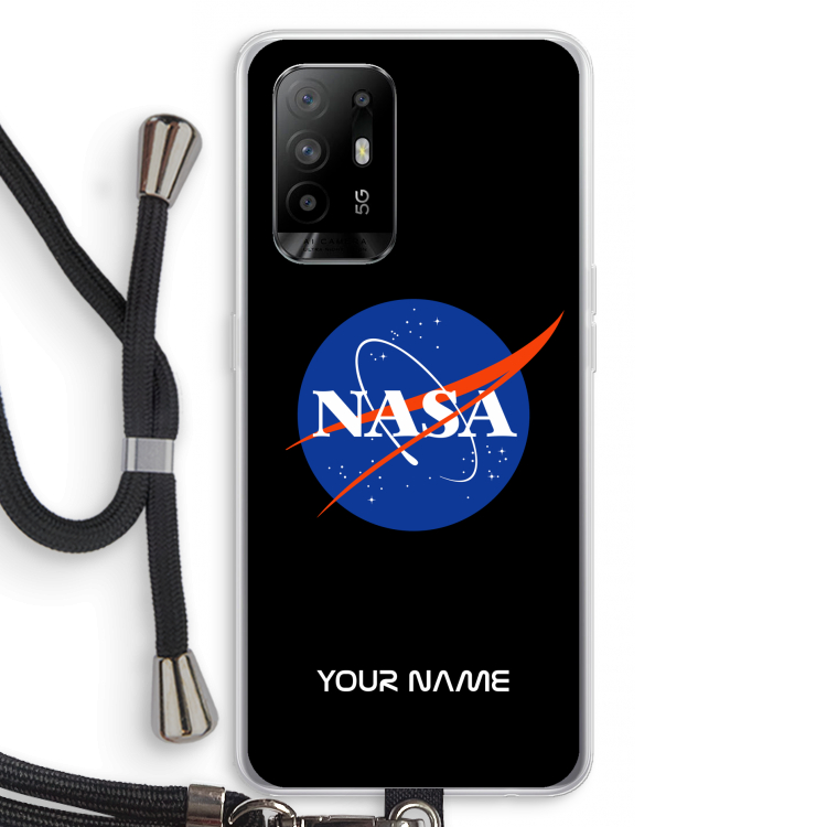 NASA: Oppo A94 5G Transparant Hoesje met koord