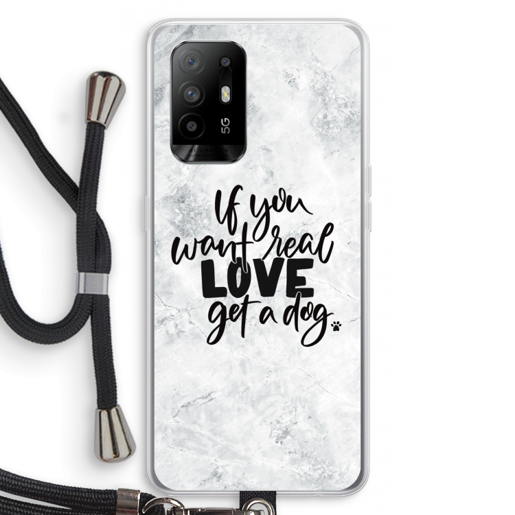 Partner in crime: Oppo A94 5G Transparant Hoesje met koord