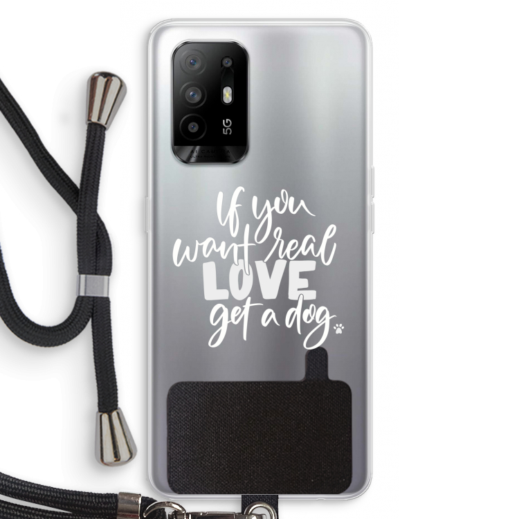 Partner in crime: Oppo A94 5G Transparant Hoesje met koord