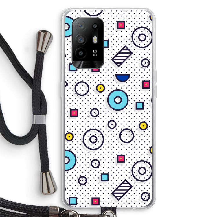 8-bit N°9: Oppo A94 5G Transparant Hoesje met koord