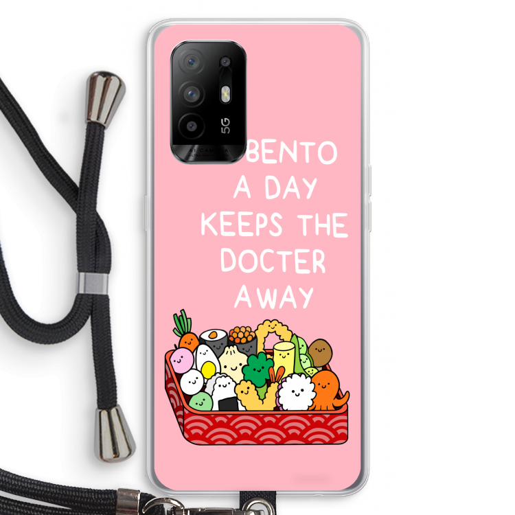 Bento a day: Oppo A94 5G Transparant Hoesje met koord