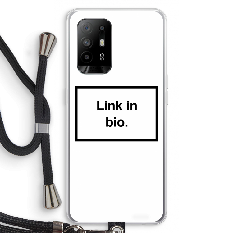 Link in bio: Oppo A94 5G Transparant Hoesje met koord