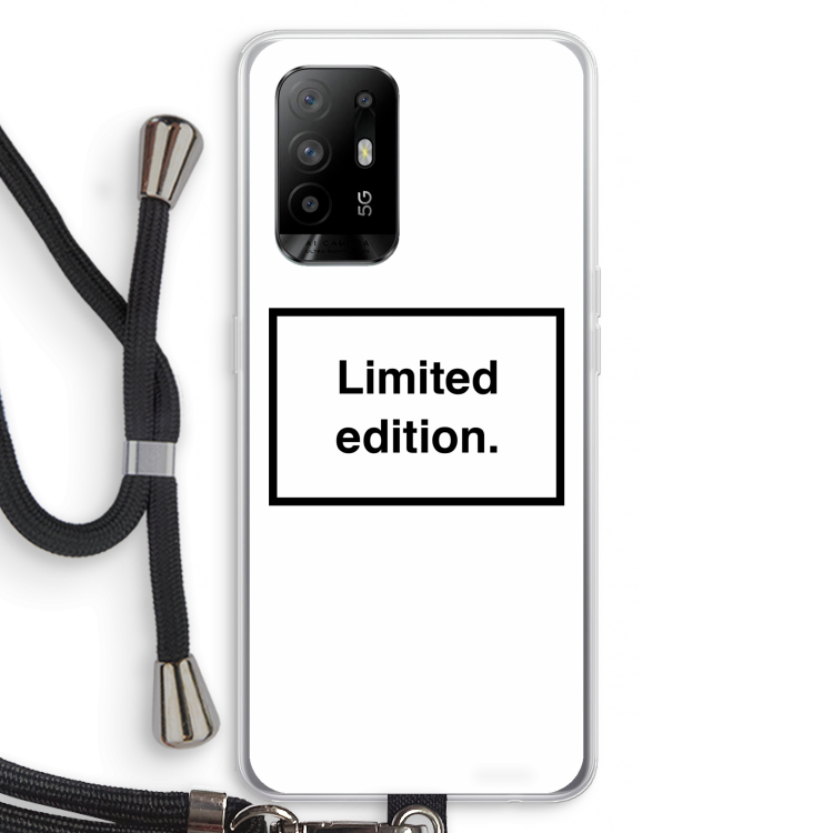 Limited edition: Oppo A94 5G Transparant Hoesje met koord