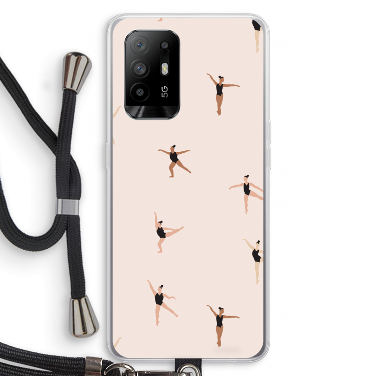 Dancing #1: Oppo A94 5G Transparant Hoesje met koord