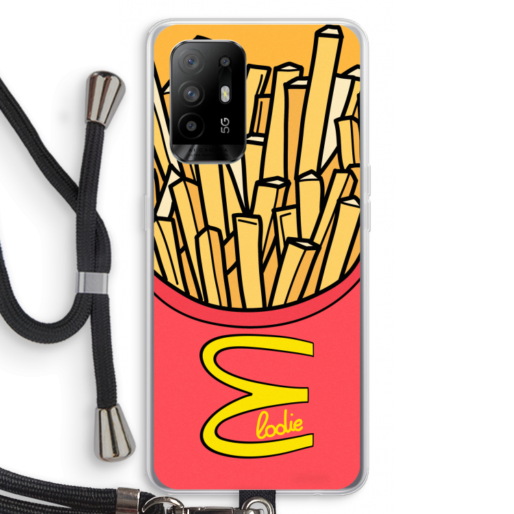 McElodie: Oppo A94 5G Transparant Hoesje met koord